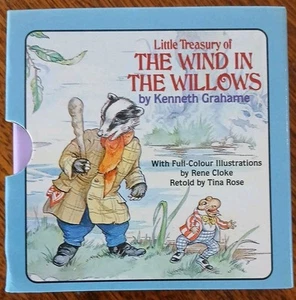 6 LITTLE TREASURY OF THE WIND IN THE WILLOWS MINIATURE HARDBACK BOOKS TRACKED  - Picture 1 of 6