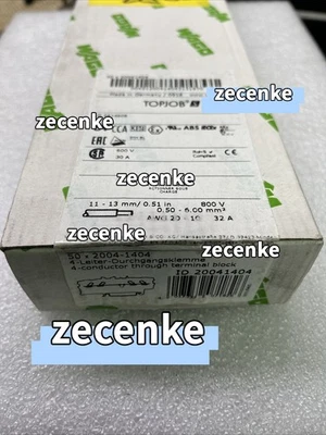 (BOX OF 50) Wago Terminal Block 2004-1404 NEW - Image 1 of 4