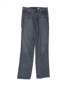 EDDIE BAUER Womens Straight Jeans US 12 Large W32 L34 Blue Cotton AM10 - Picture 1 of 3