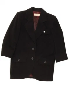 YVES SAINT LAURENT Womens 2 Button Blazer Jacket UK 42 XL Black DM93 - Picture 1 of 4