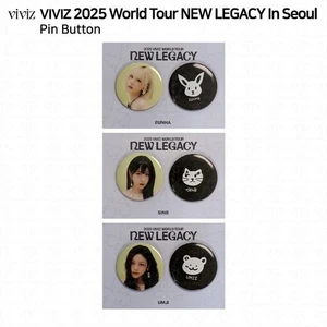 Viviz 2025 World Tour NEW LEGACY In Seoul Official MD Pin Button EUHA SINB UMJI - Bild 1 von 7