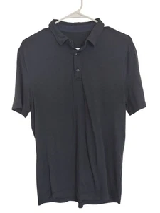 Men's Lululemon Evolution Polo Large Black Golf Outdoors Business Casual - Picture 1 of 6