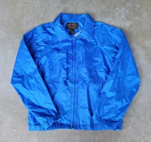 Chaqueta cortavientos Eddie Bauer azul marino para mujer con ventilación media capucha empaquetable M - Imagen 1 de 6