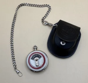 1953 Chevrolet Corvette Pocket Watch Case Chain Franklin Mint Collection - Picture 1 of 13