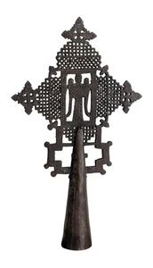 Rare Heavy Antique Ethiopia Orthodox Coptic Copper Cross,Home Decor Wall Hanging - Picture 1 of 6