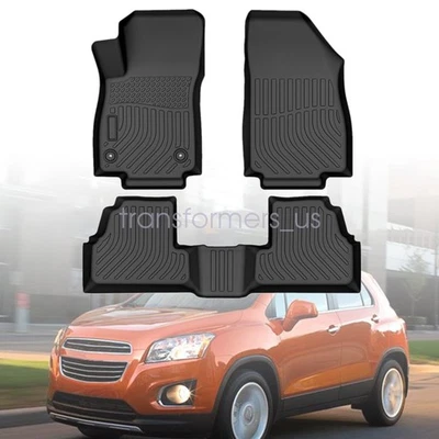 TPE Front-Rear Floor Mats Liners For 2013-2022 Buick Encore & Chevrolet Trax New - Image 1 of 4