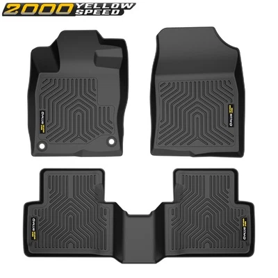 Front & 2nd Seat Floor Mats Fits 16-20 Honda Insight Honda Civic Coupe/Sedan TPE Foto 1 de 4