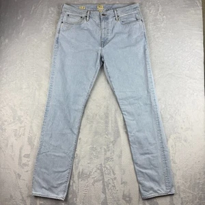 Pantalones de mezclilla J Crew para hombre 33x34 azul 770 rectos premium elásticos lavado claro - Imagen 1 de 12