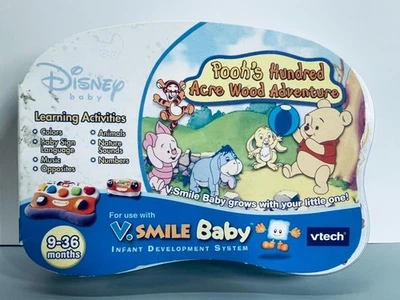 V Tech V Smile Baby Poohs Hundred Acre Wood Adventure Game 9-36 Months New - Image 1 of 4