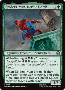 MTG magic 1x Spiders-Man, Heroic Horde FOIL (M/NM) Marvel's Spider-Man - Foto 1 di 1