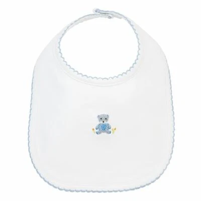 Mudpie - Babero de bebé de algodón Blue Bear - 10280014 Foto 1 de 3