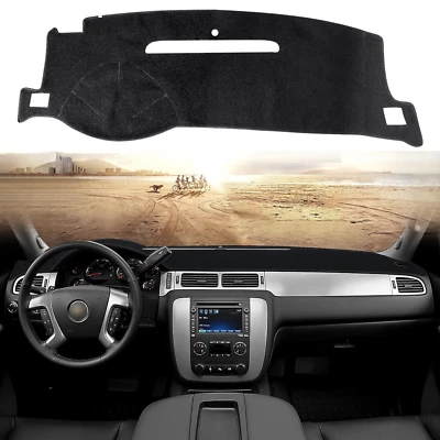 Dashboard Pad Dash Cover Mat For 2007-2013 Chevy Silverado 1500 2500 3500 Pickup - Image 1 of 4
