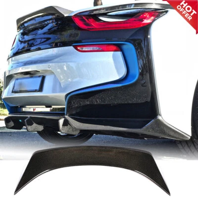 For BMW i8 I8 Coupe 2014-2018 Dry Carbon Fiber Rear Trunk Spoiler Boot Lid Wing - Image 1 of 4
