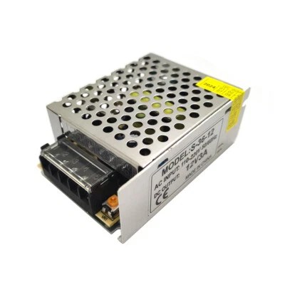 S-36-12 36W AC110-220V to 12V DC 3A Regulated Switching Power Supply - Image 1 of 4