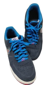 Nike Air Force Sneakers Shoes Low Top Size 12 Marble Blue Men's - Picture 1 of 16