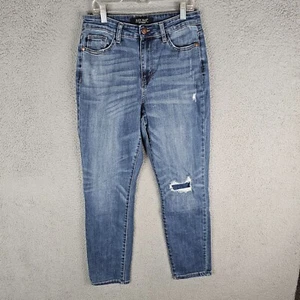 Judy Blue Jeans Women's 7/28 Blue Boyfriend Fit Medium Wash Mid Rise Denim 28x27 - Picture 1 of 10