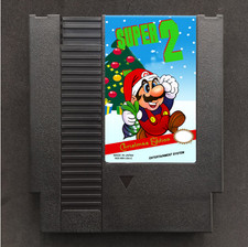 Super Mario Bros 2 chrismas NES Nintendo Video Game Card Cartridge 72 pins 8 bit