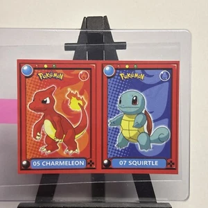 Charmeleon + Squirtle 05/07 Nintendo Pokedex Album Sticker Gradeable Rare - Bild 1 von 2