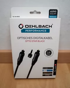 Oehlbach Performance - Optisches Digitalkabel - Opto Star Black - 1m - NEU & OVP - Bild 1 von 3