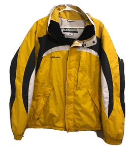 Columbia Sportswear Company Yellow Windbreaker Jacket Coat Size L Mens - Picture 1 of 4