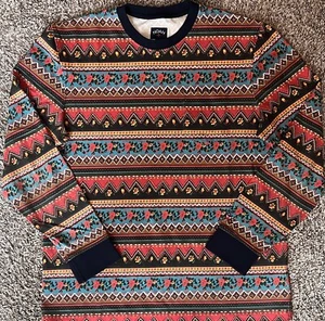 Noah NY Provence Paisley Blumen Rundhalsausschnitt Größe Large Herren weiche Baumwolle - Bild 1 von 7