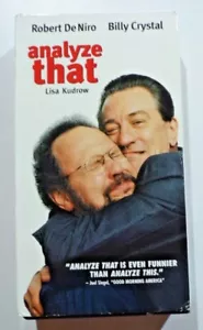 Analyze That Robert DeNiro Billy Crystal Lisa Kudrow (VHS, 2003) - Foto 1 di 5