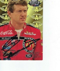 BILL ELLIOTT SIGNED 1996 FLEER ULTRA #155 - NASCAR - Picture 1 of 1