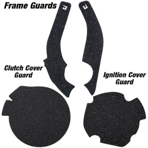 Black Engine & Frame Guards For 2004-2008 Suzuki RM125 Cover Grip RM 125 - Picture 1 of 5