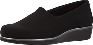 SAS Bliss Slip On Comfort Wedge Black 6 S - Slim (AAA) - Picture 1 of 1
