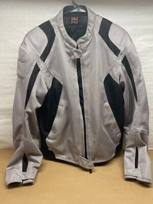 Jaqueta de motociclista feminina Firstgear Premium equipamento de equitação cinza e preta tamanho: GG - Imagem 1 de 4