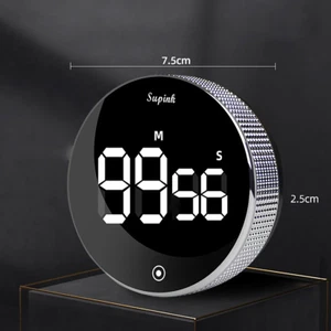 Digital Countdown Kitchen Timer with Magnetic Back and Quiet Operation - Picture 1 of 8