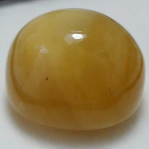 BIG! NATURAL! 41.25 ct CABOCHON MEXICAN HIGH QUALITY YELLOW OPAL GEMSTONE - Picture 1 of 8