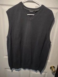 Van Heusen Mens Black Sweater Vest XXLarge B32 - Picture 1 of 4