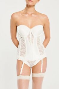 42DD Va Bien Lace Hourglass Bustier with Extra Plastic Straps 523
