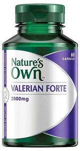 NATURE'S OWN Valerian Forte 2000mg 60 CAPSULES INSOMNIA AND SLEEP MANAGEMENT - Picture 1 of 1