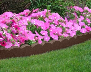 Primeur Terracotta Flexi Curve 1.2 Metre Edging Lawn Scallop Curve Border Garden - Picture 1 of 2