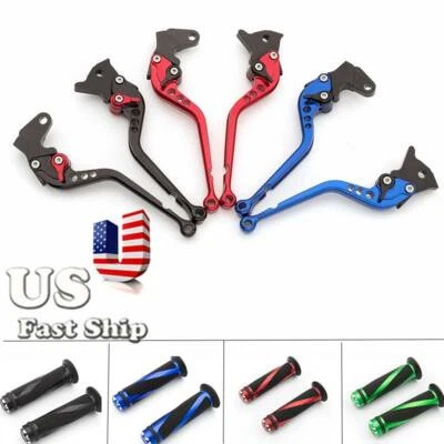 For Yamaha XT660 XT660R XT660 2004-2013 FXCNC Long Brake Clutch Lever W/ Grips - Изображение 1 из 4