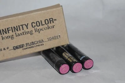 3x NUEVO EN CAJA Savvy Infinity color color color de labios de larga duración - Fucsia profunda sellado Foto 1 de 4