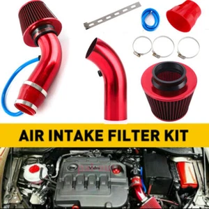 Cold Air Intake Filter Induction Kit Pipe Power Flow Hose System Car Auto US - Picture 1 of 12