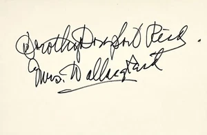 DOROTHY DAVENPORT Signed Autographed 4" x 6" INDEX CARD HUMAN WRECKAGE IMPACT - Picture 1 of 6