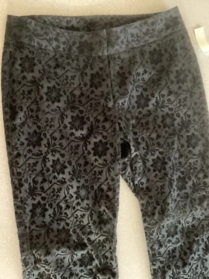 DKNY City Spirit Black Floral Pants size 8 style KHMU2777 NWT MSRP $108 Foto 1 de 4