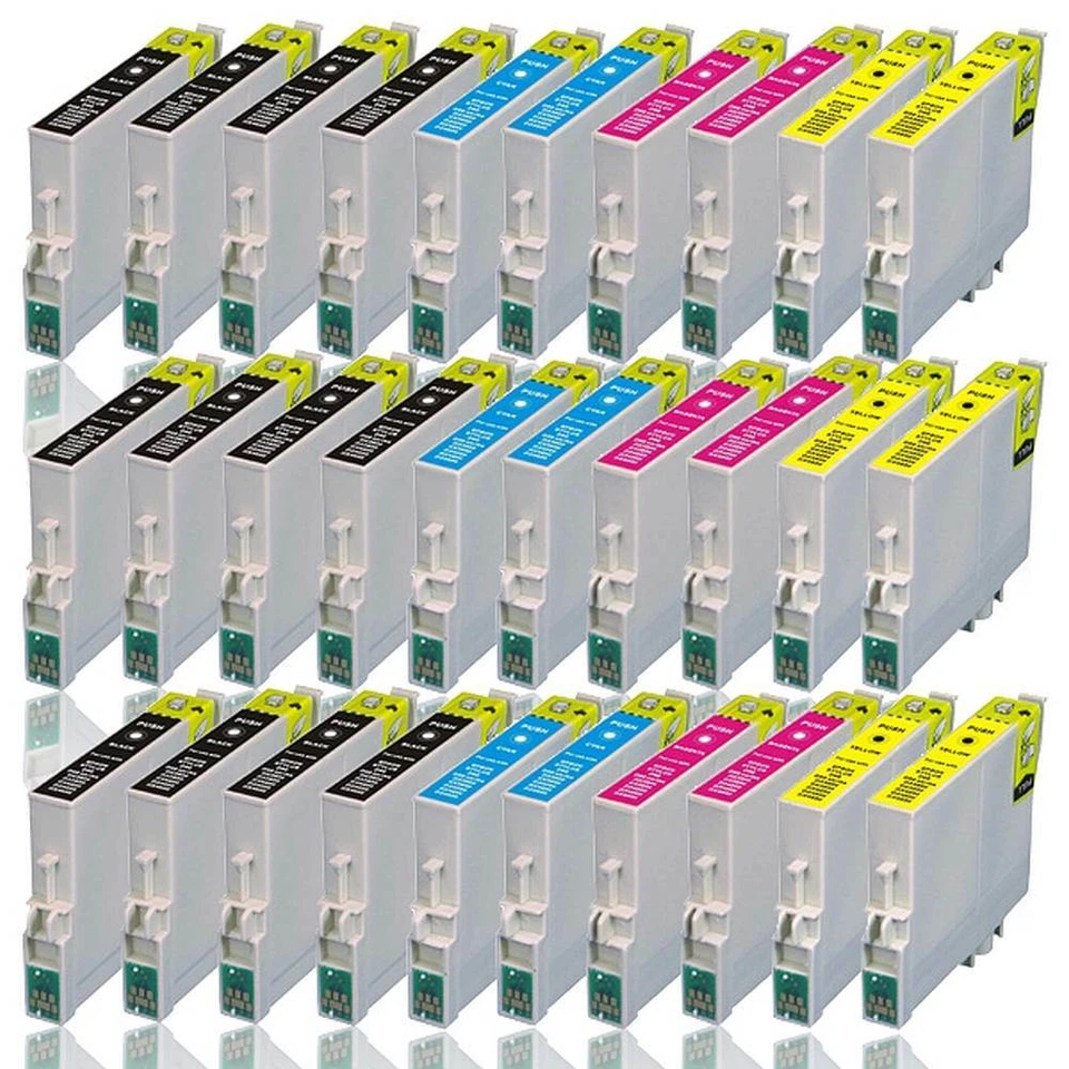 30x Druckerpatronen für EPSON Workforce WF-2510 2520 2530 2540 2630 2650 2010W - Bild 1 von 1