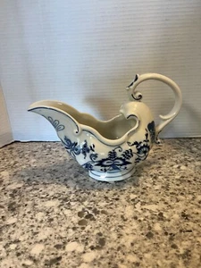 Vintage Blue Danube Sauciere / Sauce Boat blau-weiße Zwiebel mit rechteckigem Stempel - Bild 1 von 10