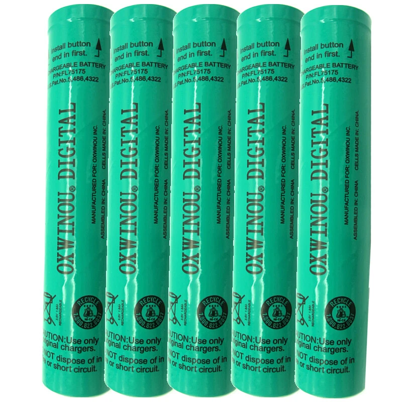 2pcs 3.6v 1800mah Flashlight Battery for Streamlight 75175 75375 Stinger HP XT