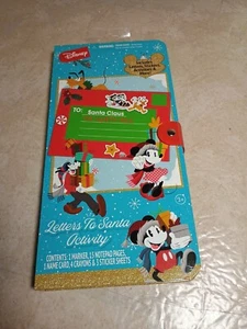 DISNEY MICKEY & FRIENDS LETTERS TO SANTA Activity Set Christmas Fun Kids NEW! - Picture 1 of 8