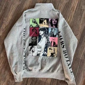 Maglione Taylor Swift Eras Tour Quarter Zip Unisex Elegante Fan Gear - Foto 1 di 4