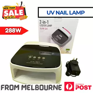 Cordless Rechargeable Nail Gel Polish Light Dryer 108W LED/UV Nail Lamp Manicure - Picture 1 of 13
