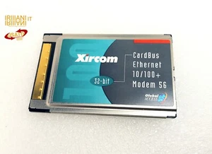 XIRCOM Cardbus Karte 10/100 ETHERNET PCMCIA Modem 56 32-Bit - Bild 1 von 2