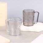 Glacier Pattern Clear Glass Mouthwash Cup Cups Bathroom Brushing Cup