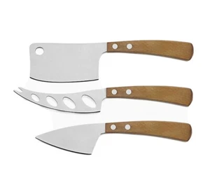 Legnoart Cacio Cheese Knives Set of 3-Piece -Wood Handle # CK-100L - Picture 1 of 8